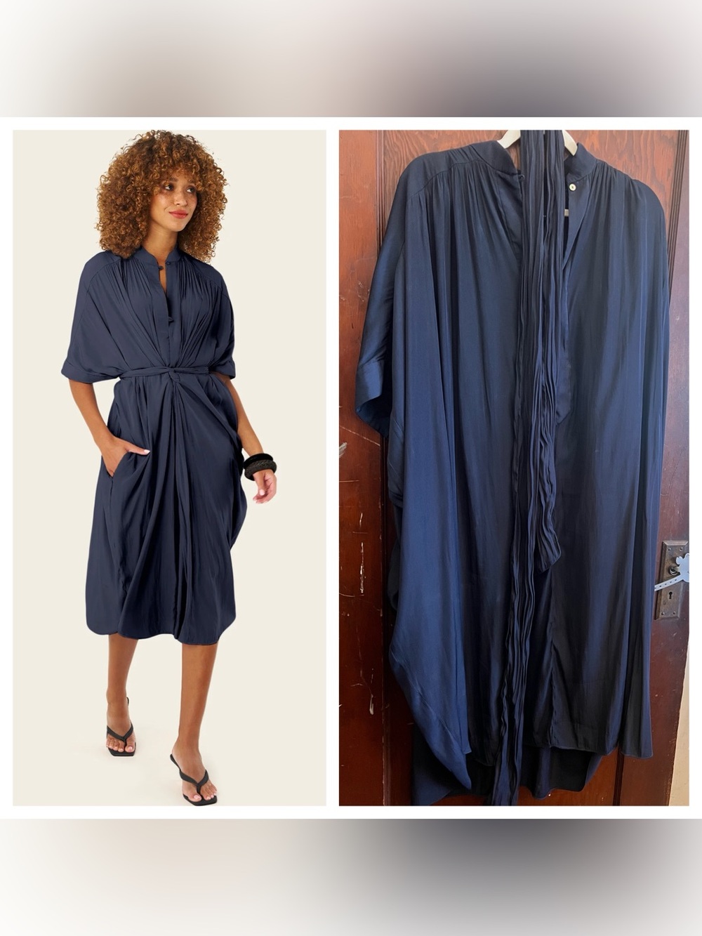Ever By X Original Multiwear Dress Navy Blue One Size
